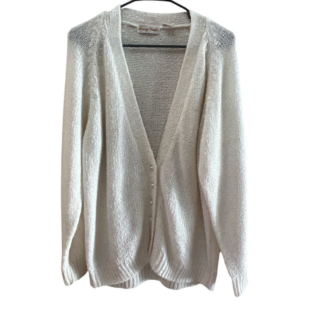 Vintage Sidney Gould "It’s Pure Gould" Patterned Cardigan - Size Large